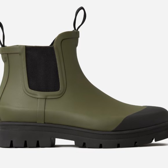 Everlane Olive and Black Winter Rain Boots - Picture 2 of 5